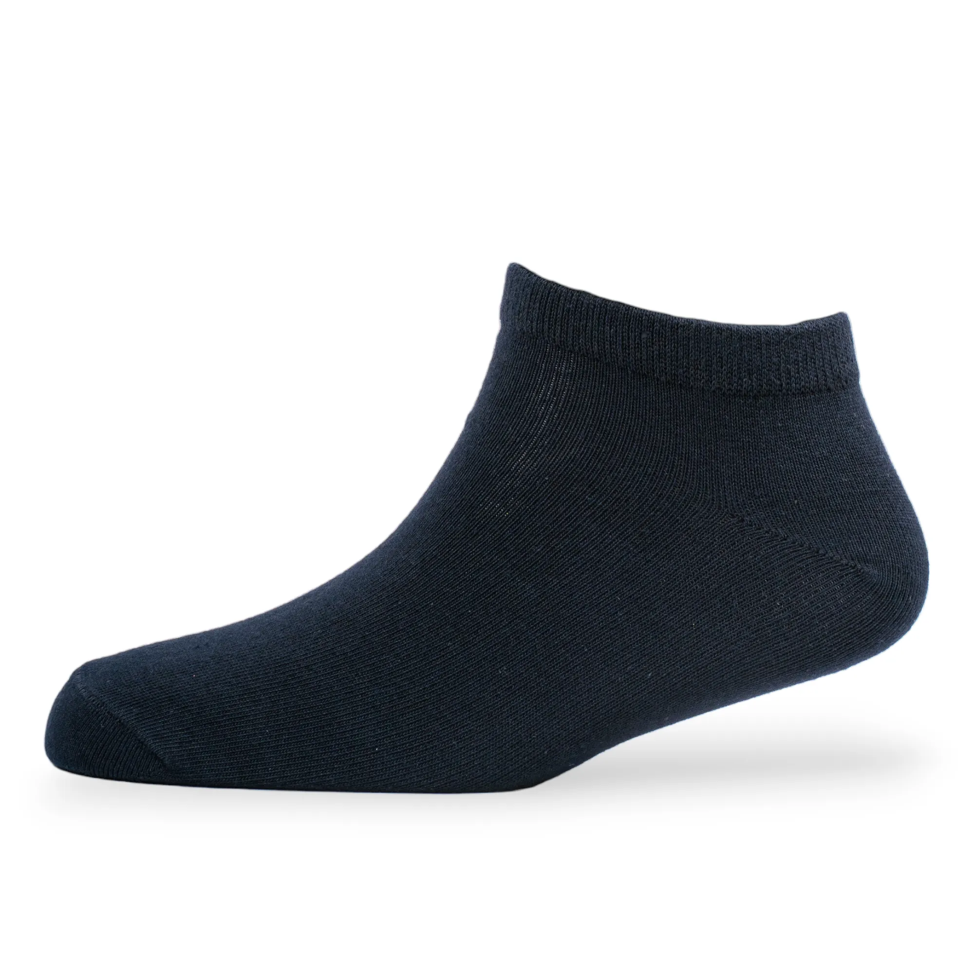 Young Wings Men's Navy Colour Cotton Fabric Solid Low Ankle Length Socks - Pack of 5, Style no. 1100-M1